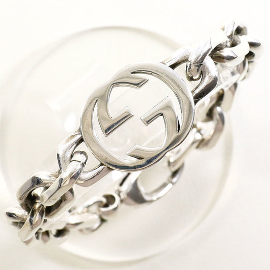 Gucci 925 Sterling Silver Bracelet, Total Weight: Approx. 43.5g, 17.5cm, Like New
