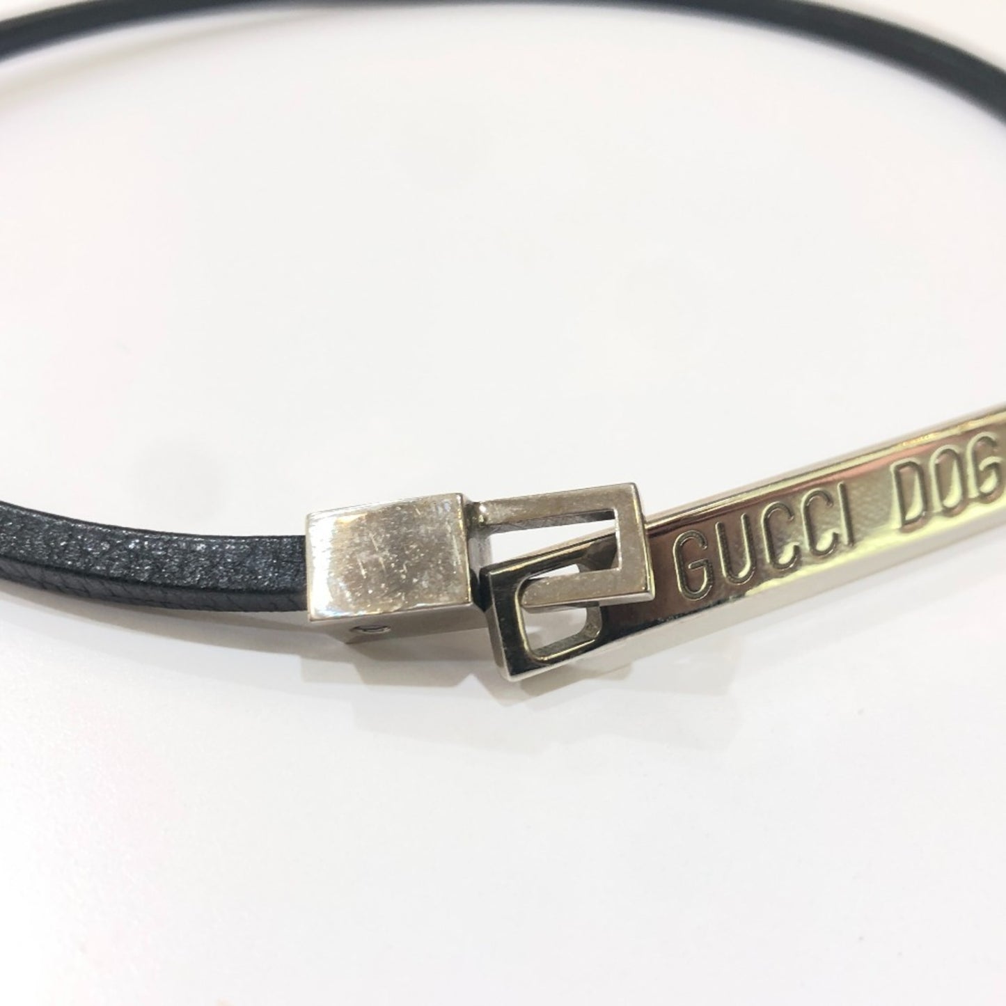 GUCCI DOG Dog Choker Necklace SS Men's Women's Black
