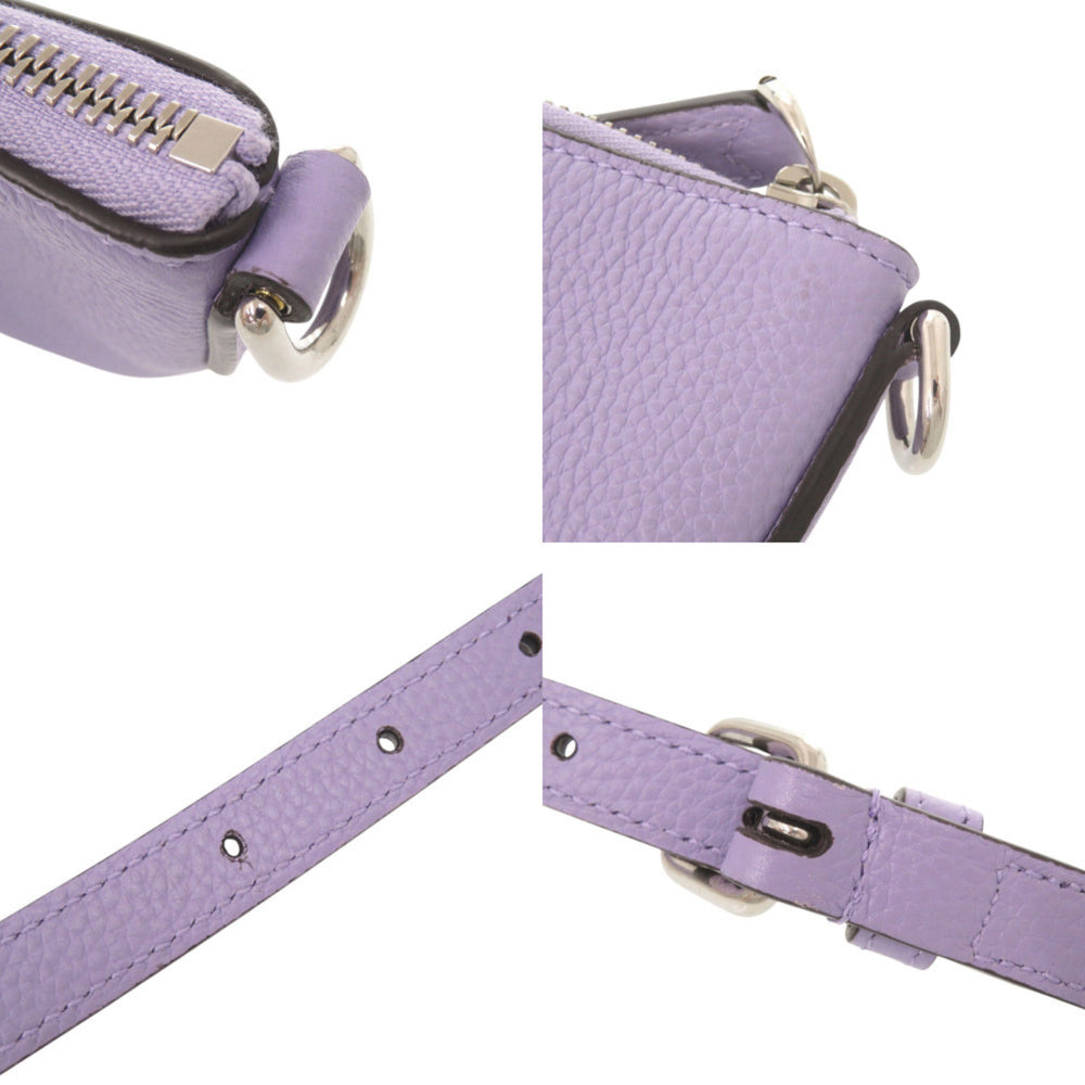 Unused Gucci logo 821831 leather purple micro mini shoulder bag 1478GUCCI — New - Store Return