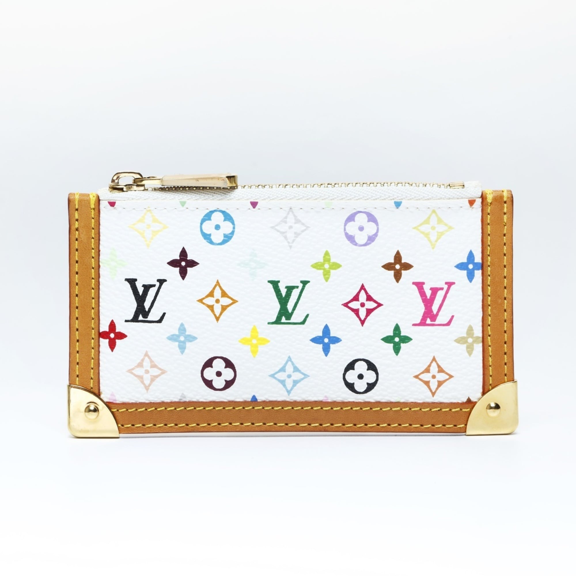 Louis Vuitton 2004 Multicolor Pochette Cle Wallet/Coin Case,