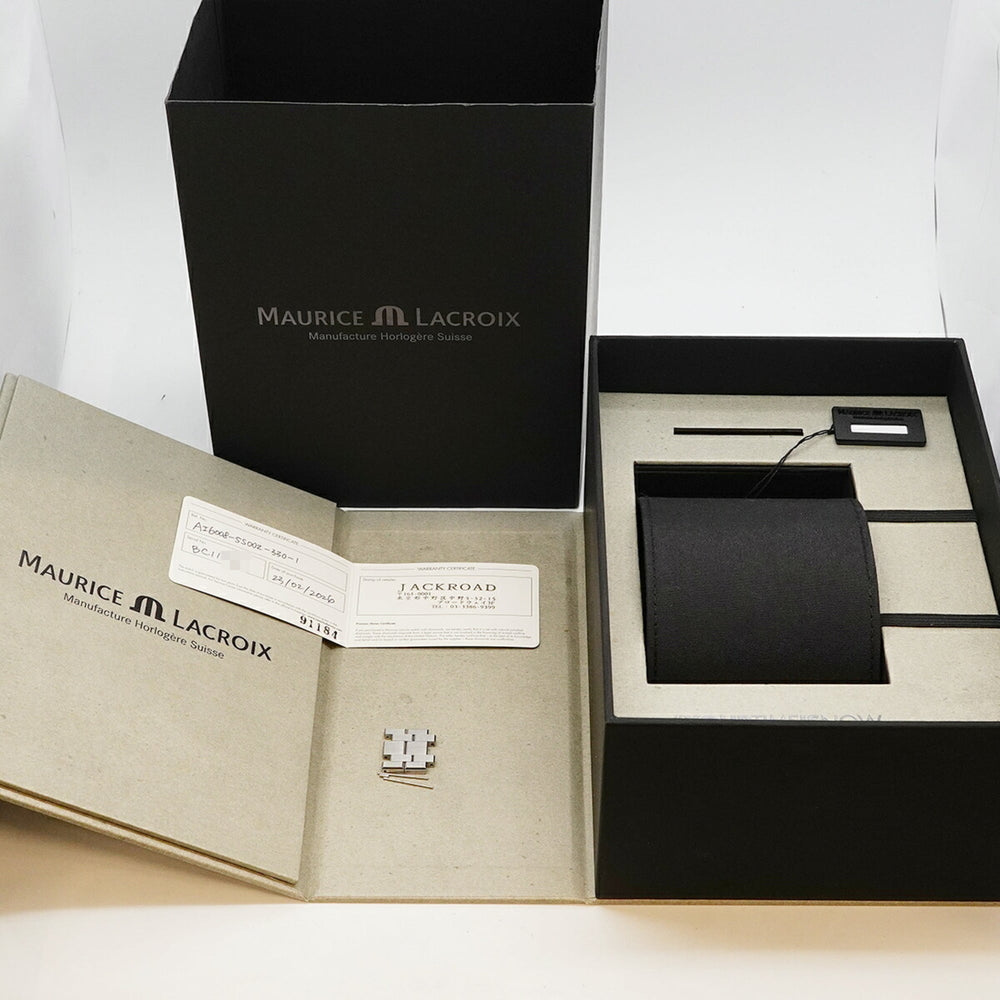 Maurice Lacroix Aikon Automatic AI6008-SS002-330-1 Black Dial Men's Watch — Very Good