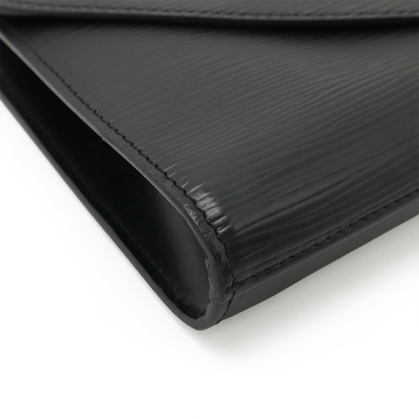 LOUIS VUITTON Epi Art Deco Second Bag/Clutch Bag in Black Leather (M52632)