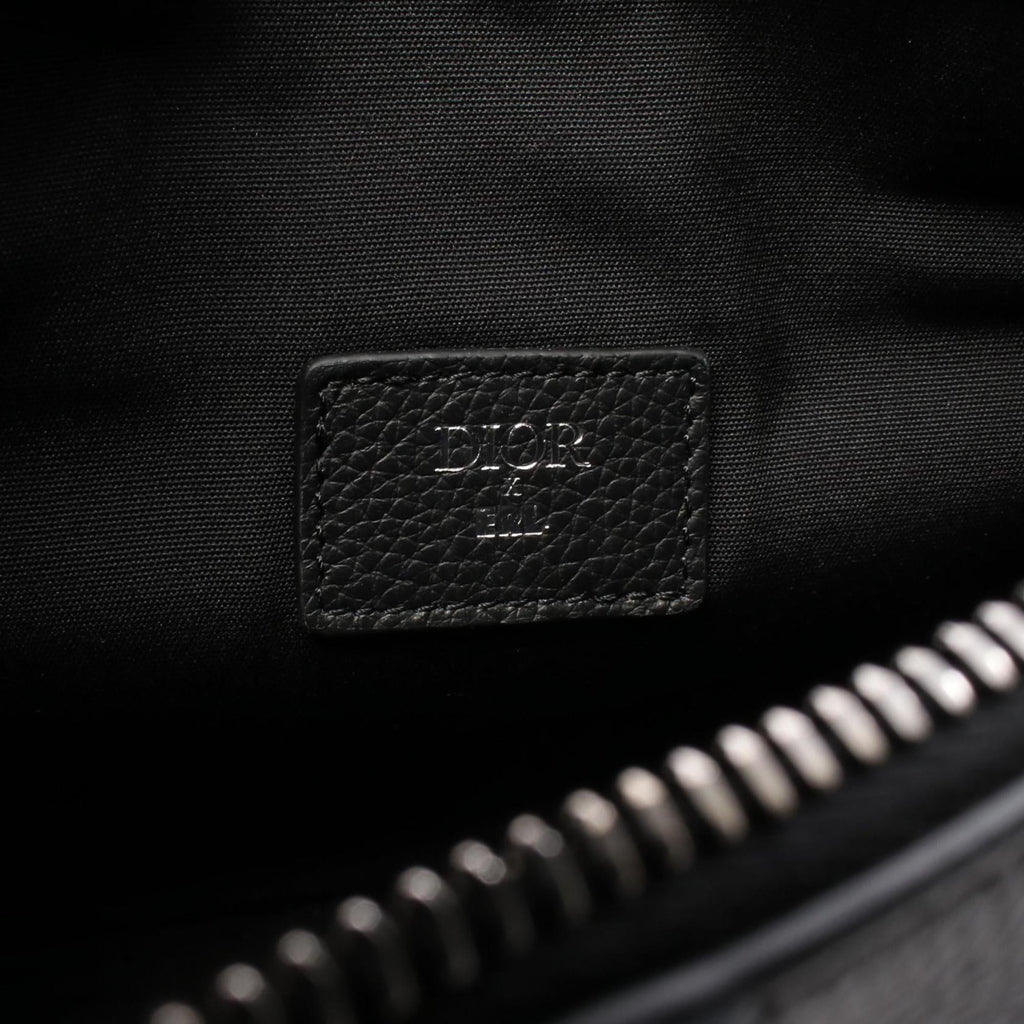 Christian Dior Dior DIOR x ERL SADDLE Saddle Bag, Waist Body Handbag, Leather, Men's, Black