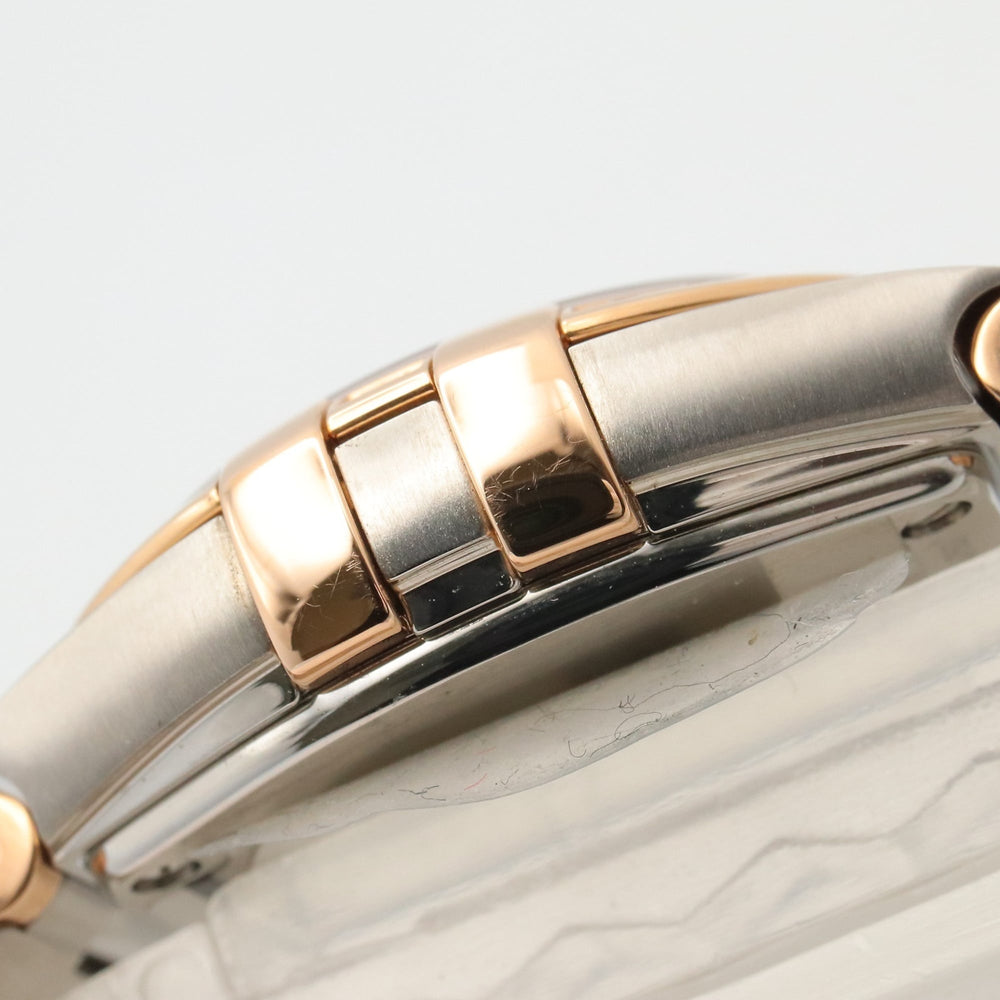 Omega Constellation Star Blue Diamond Bezel Watch, 18K Pink Gold (PG) Stainless Steel, Diamond, Ladies', White/White Mother-of-Pearl, 123.25.24.60.05.002 — Very Good
