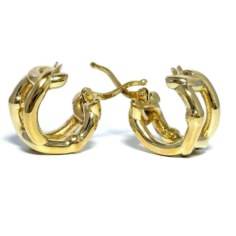 Bottega Veneta Men's Hoop Earrings in Silver 925 — Like New