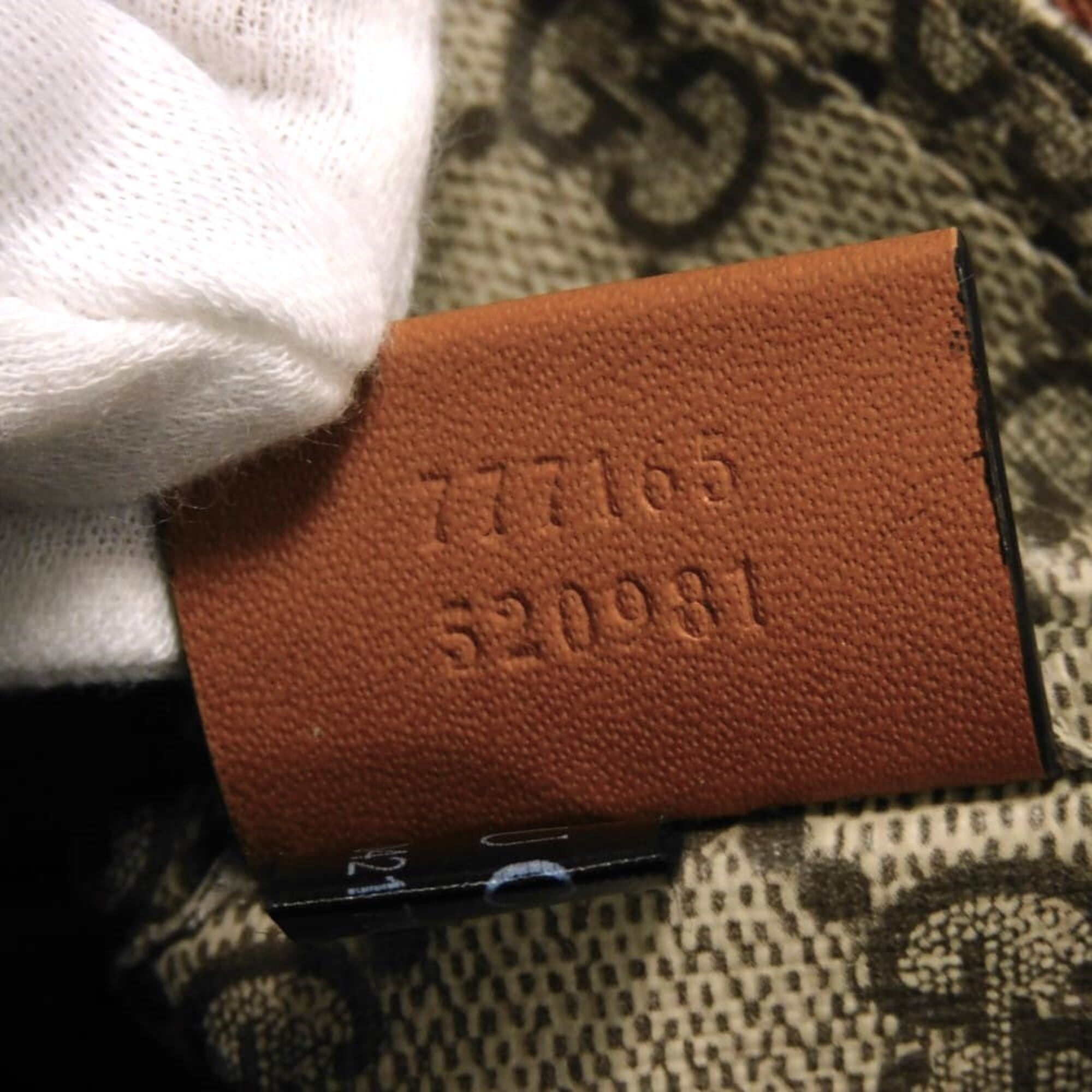 Gucci GUCCI Clutch Bag Logo Print Pouch Canvas Brown GG Supreme Cotton Linen Natural 777165 FACUL 8451 Men's Women's — Like New