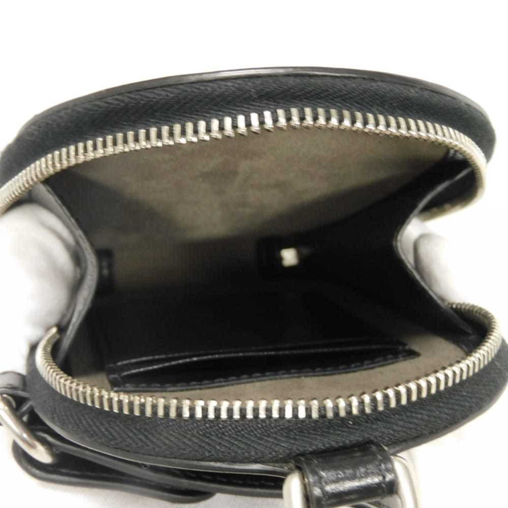 Gucci GG Supreme Shoulder Bag with Phone Holder, Double G Design, 2-Way, Interlocking G, Black, 724357 92TCF 1000, Men's/Women's — Like New