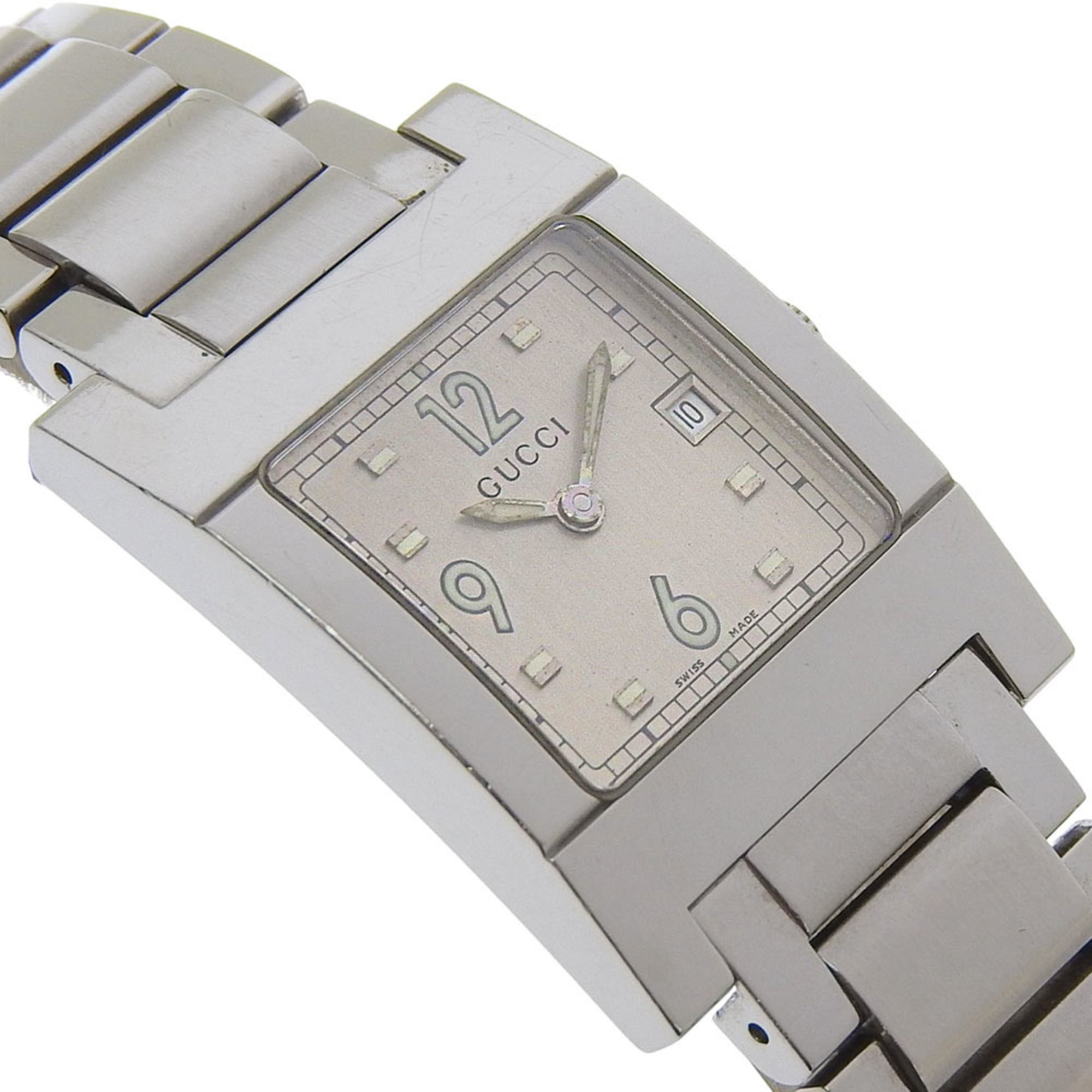 Gucci GUCCI watch 7700L stainless steel quartz analog silver dial women's — Good