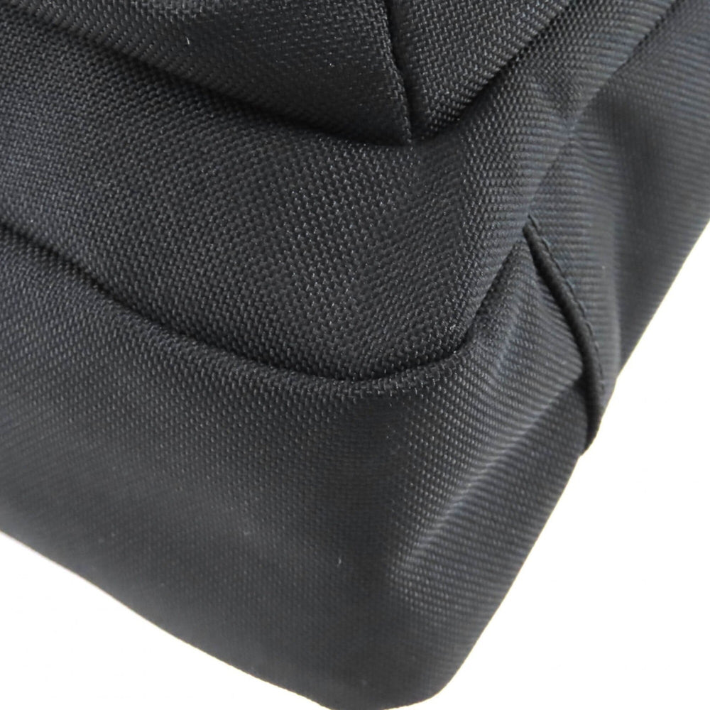 BALENCIAGA 787574 Explorer Nylon One-Shoulder Bag with Logo, Black, Made in Italy, Women's — Like New