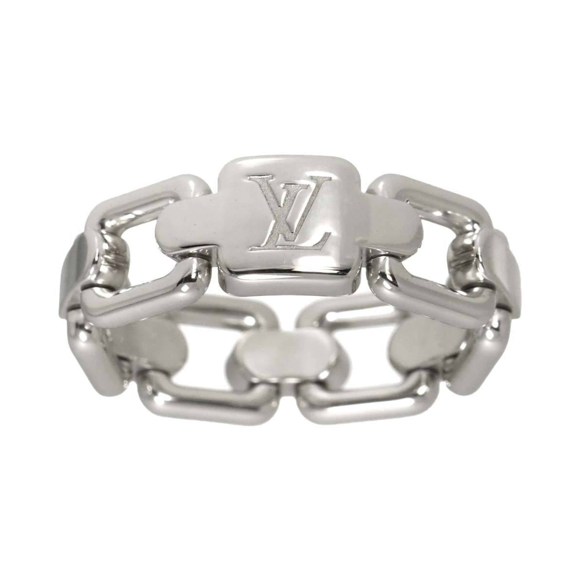 Louis Vuitton Berg Chain Attraction #48 Ring, 18K WG White Gold 750 — Like New