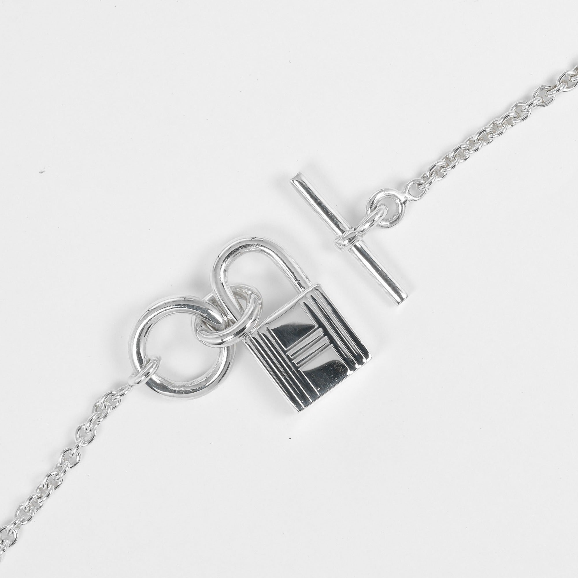 Hermes Cadena Amulet Necklace Silver 925 Approx. 12.16g Women's — Like New