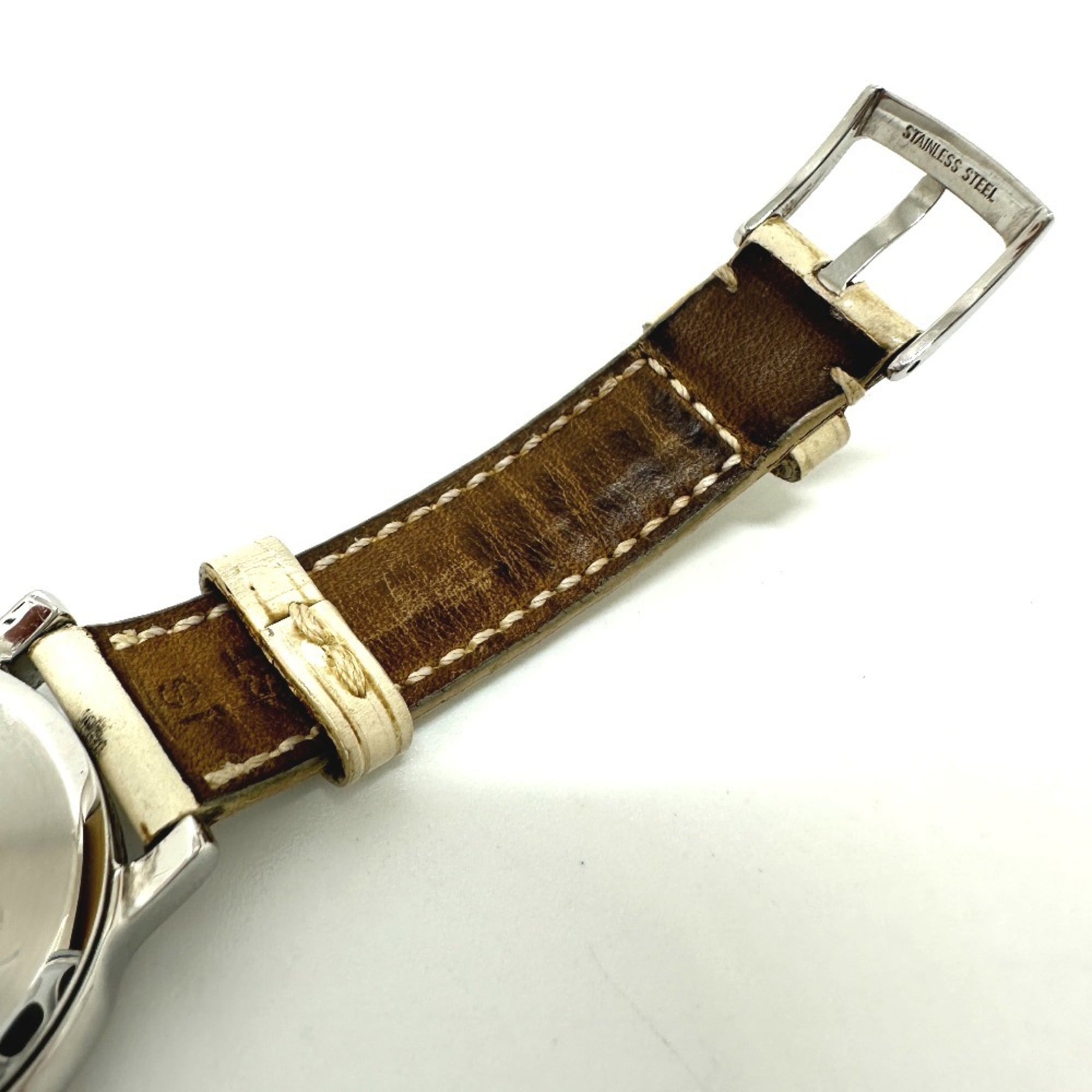 BVLGARI Bvlgari ST29S Solotempo Quartz Date Watch SS Leather Strap Women's Silver S-240202-4 — Good