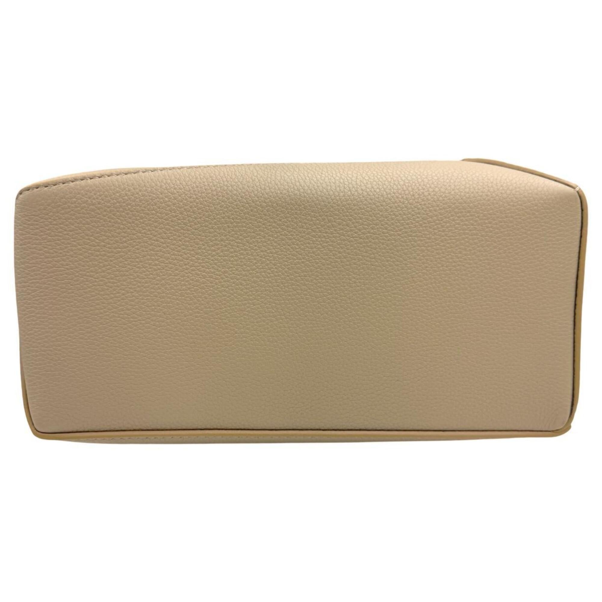 LOEWE Puzzle Edge Small A510P60X30 Sand Calfskin Shoulder Bag Handbag Gold Hardware Women's — Like New