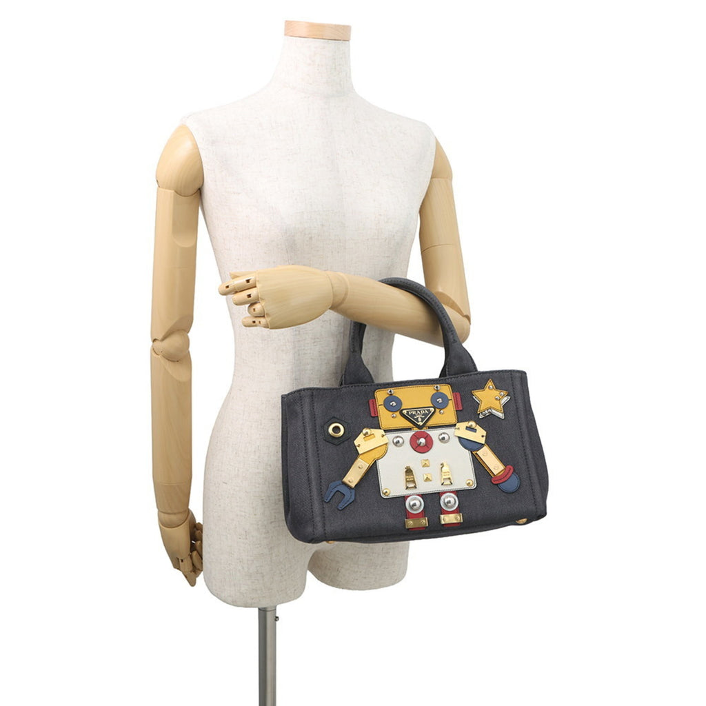 Prada Canapa Robot Canvas Tote Bag 1BG439 PRADA 2-way