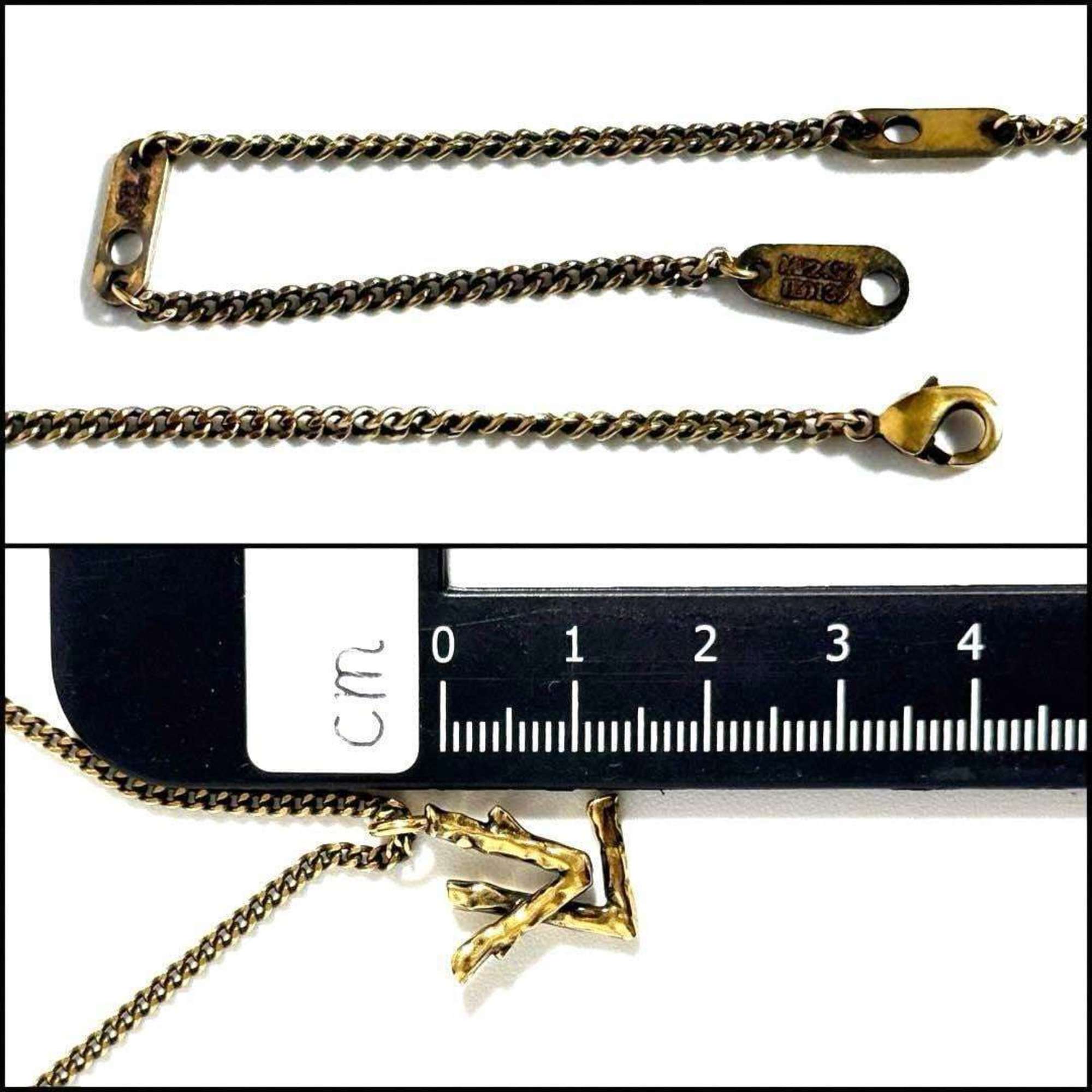 LOUIS VUITTON Men's Pendant Necklace LV Twig — Like New