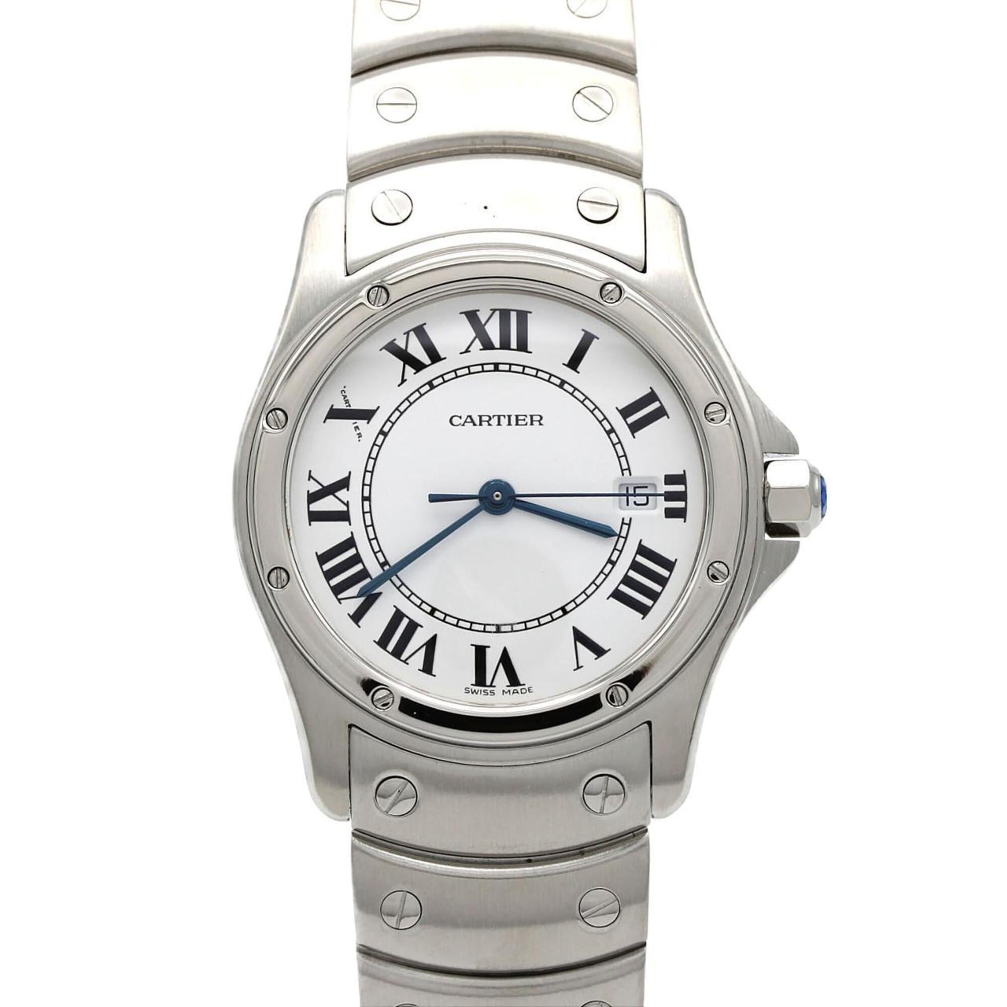 Cartier Santos Round MM W20027K1 SS Quartz Watch — Very Good