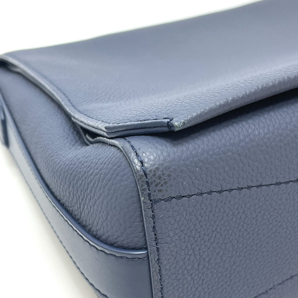 LOUIS VUITTON M23709 LV Aerogram Takeoff Messenger Bag, Handbag, Crossbody Shoulder Leather, Men's, Blue, Atlantic Like New — Like New