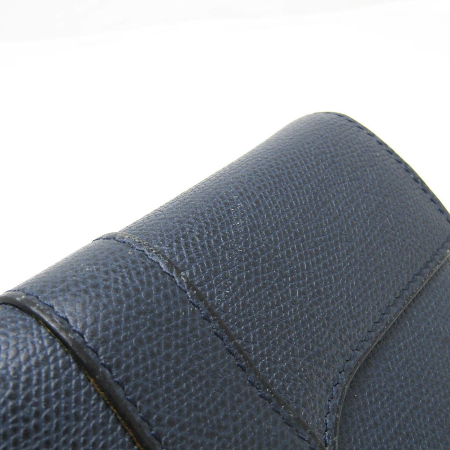 Valextra Punch Long Wallet With Coin Purse/3 Cards V9U14 Men,Women  Calfskin Long Wallet (bi-fold) Navy