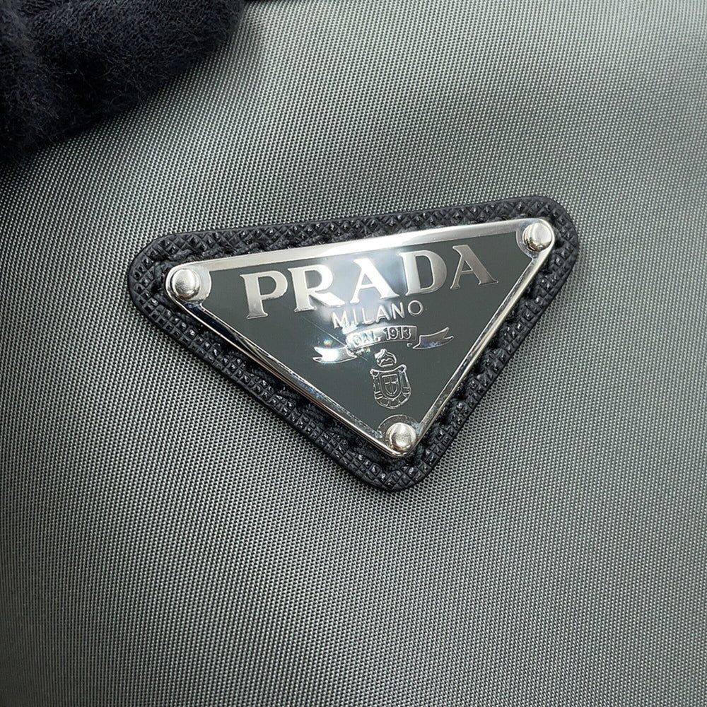Prada Triangle Tote Bag Tessuto Saffiano Re-Nylon Nylon 2VG064 PRADA Black Handbag — Like New