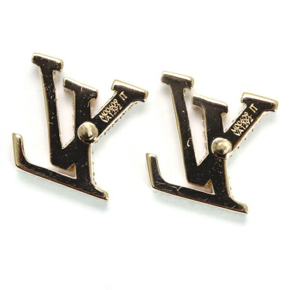 Louis Vuitton Earrings - LV Iconic Strass M00609 Gold Rhinestone Women's LOUIS VUITTON T5823 — Like New