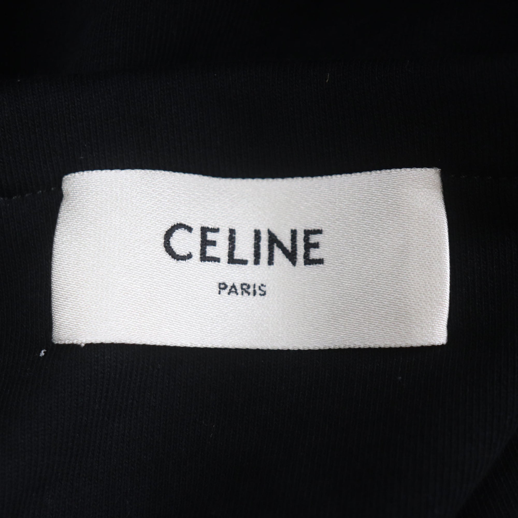 CELINE 11020 2EKO MEDIUM SWEAT BAG, Medium Sweat Bag with Logo Print, Crossbody/Shoulder Bag, Black, Includes Dust Made in Italy, Authentic, Men's — Like New