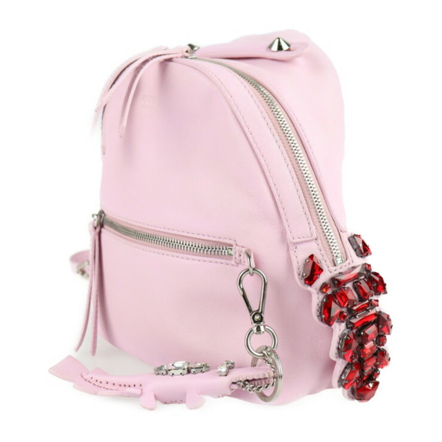 Fendi By the way Backpack 8BZ036  Crystal Pink with animal charm