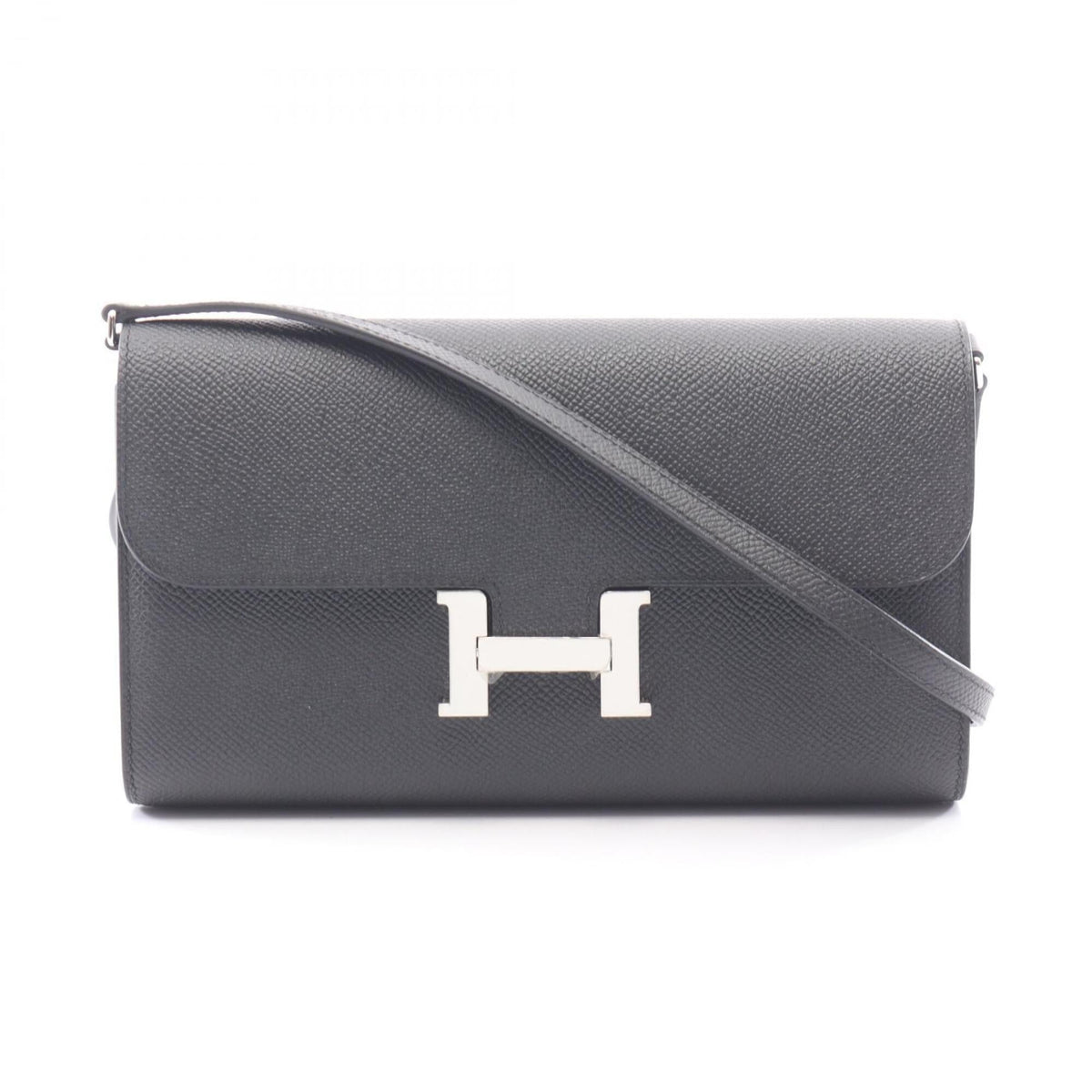 Hermes Constance Long To Go Shoulder Bag/Handbag, Veau Epsom Leather, Women's, Black — New - Store Return