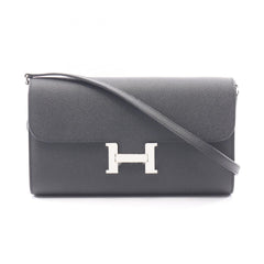 Hermes Constance Long To Go Shoulder Bag/Handbag, Veau Epsom Leather, Women's, Black — New - Store Return