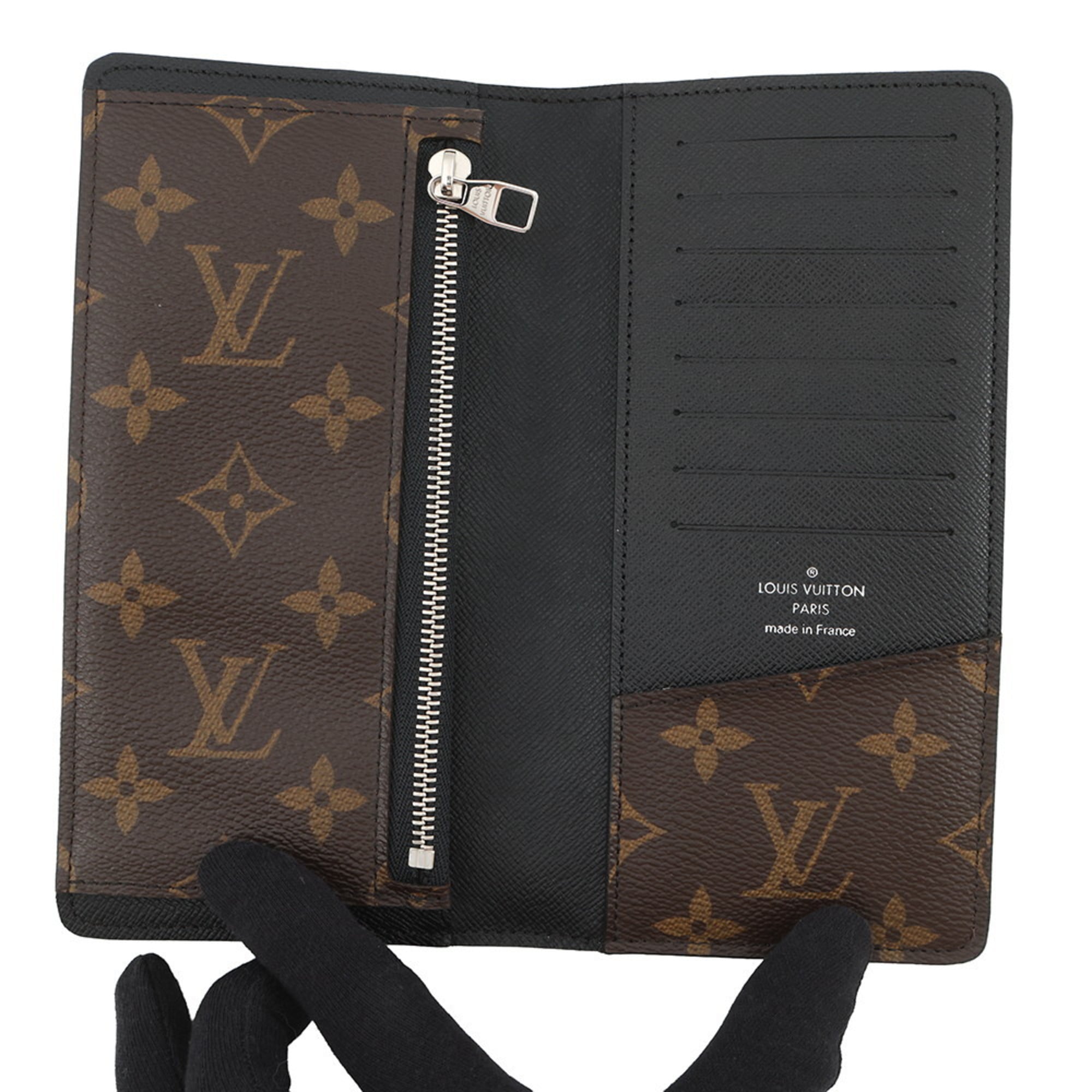 Louis Vuitton Monogram Macassar Long Wallet, Portefeuille Tannon M93800, LOUIS VUITTON, Bifold Wallet