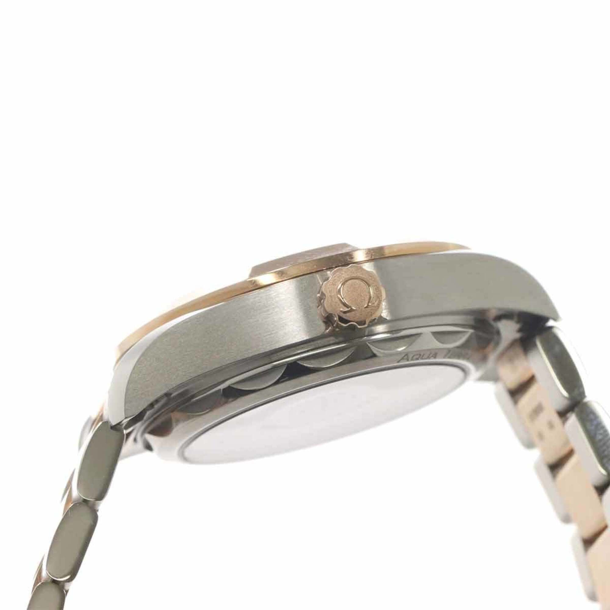 Omega Seamaster Aqua Terra 220 20 34 52 001 Boys' Watch 11P Diamond Date White 18KPG Pink Gold Automatic Self-winding — Like New