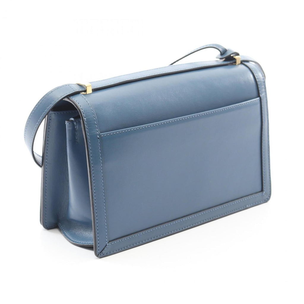 LOEWE Barcelona Shoulder Bag, Leather, Women's, Blue