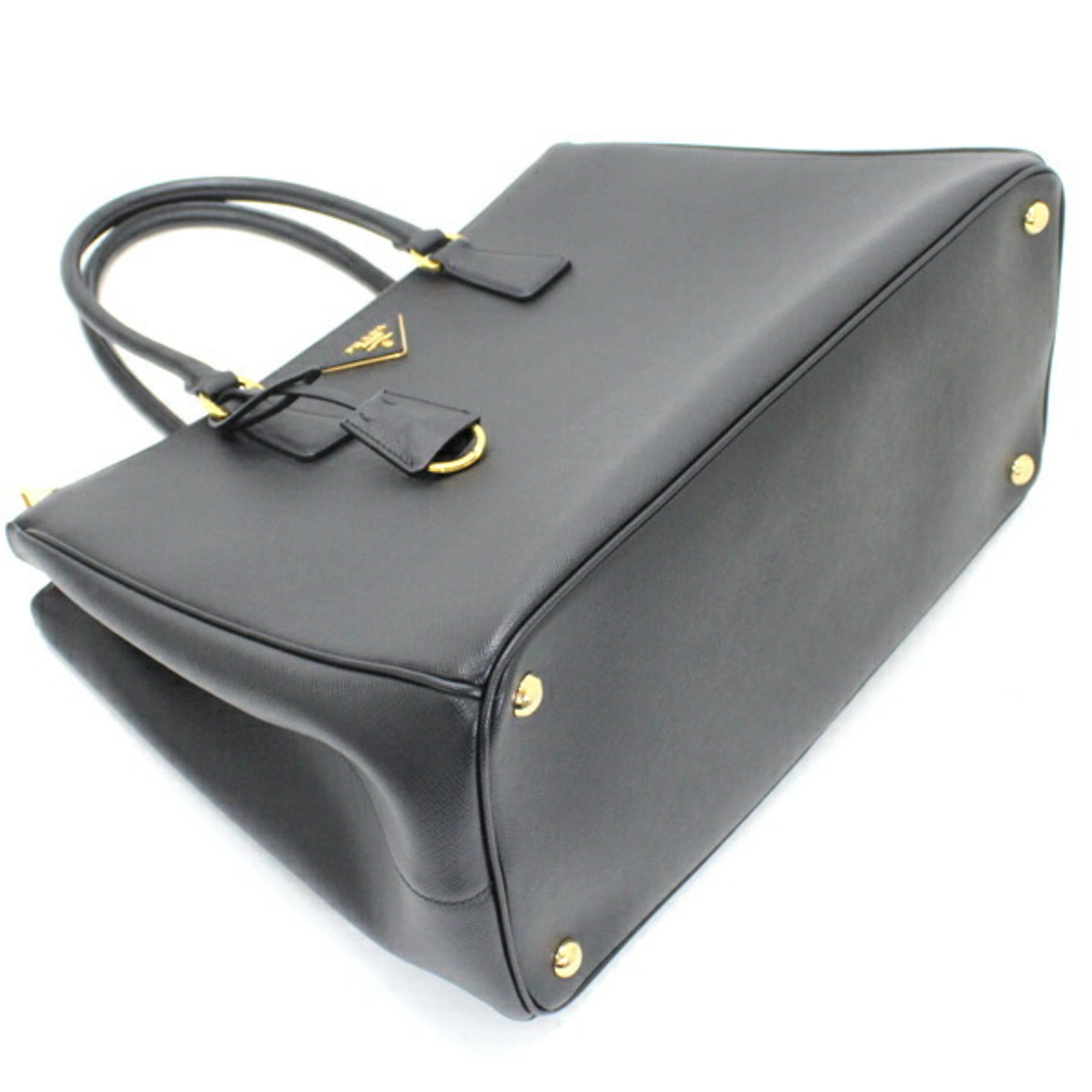 Prada Galleria handbag, tote bag, shoulder Saffiano leather, black, women's, 1BA786 NERO T5896 — New - Store Return