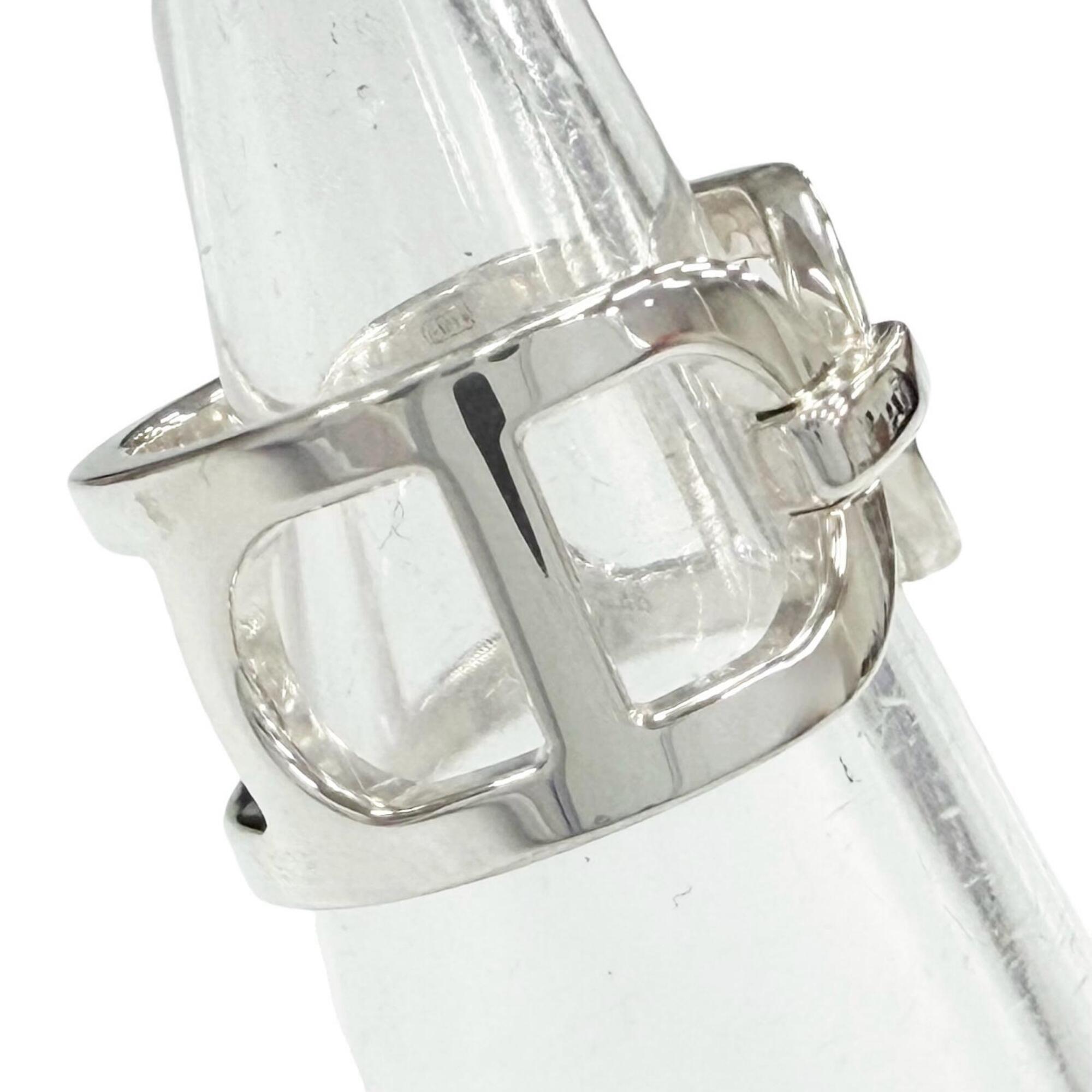 HERMES Ever Chaine d'Ancre Ring, 2018 model, AG925 sterling silver, size 48, with box, made in Italy, weight 5.5g, women's, highly recommended! — Like New