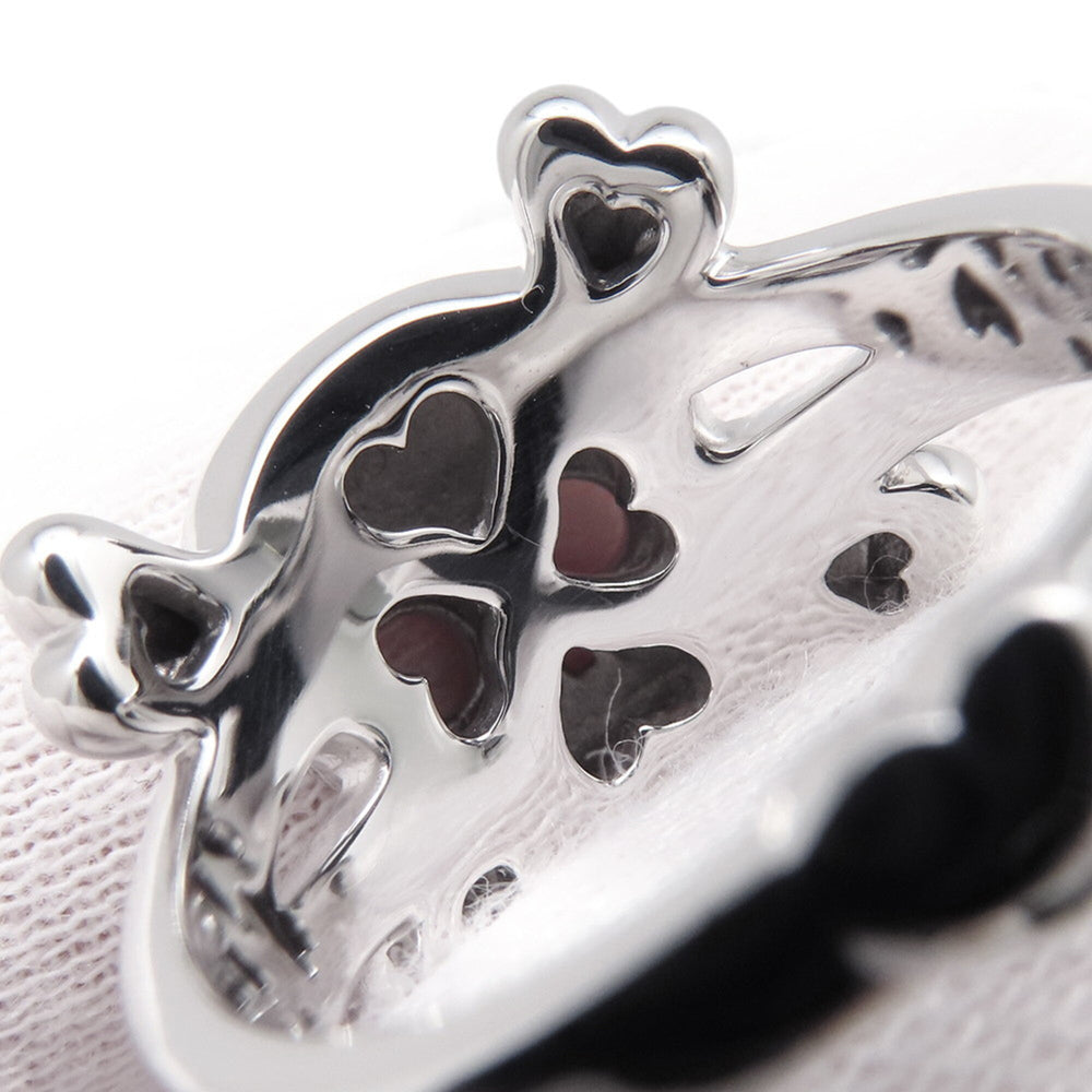 Christian Dior ring, Tete de Mort skull diamond, 18K white gold, ring size 55 — Like New