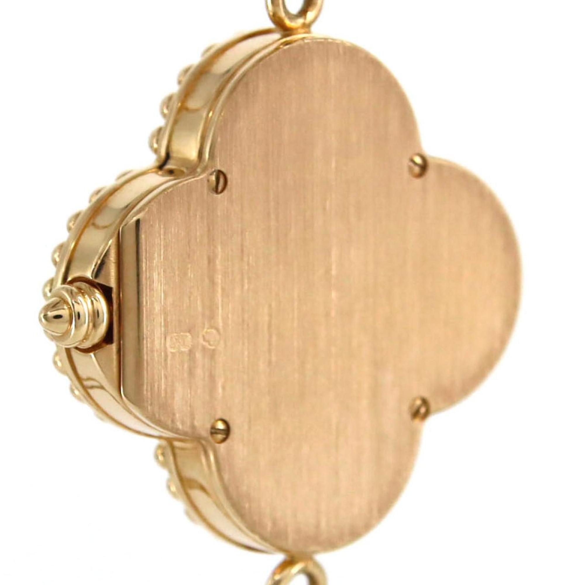 Van Cleef & Arpels Alhambra YG 4P 122974 Quartz Watch — Very Good