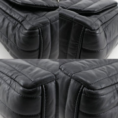 Balenciaga Monaco Shoulder Bag, Quilted, Calfskin, Black, A5 Size, Turn-Lock, Women's, 787896 — Like New