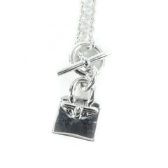 HERMES 925 Amulette Birkin Necklace Pendant Accessory, Silver, Made in Italy, Weight 10.83g, Women's — Like New