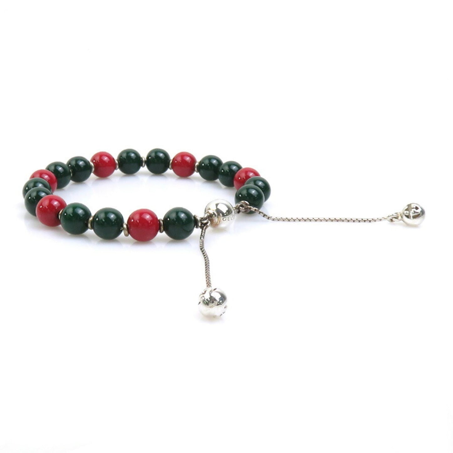 Gucci GUCCI Bracelet Metal Green x Red Men's Women's 56274a
