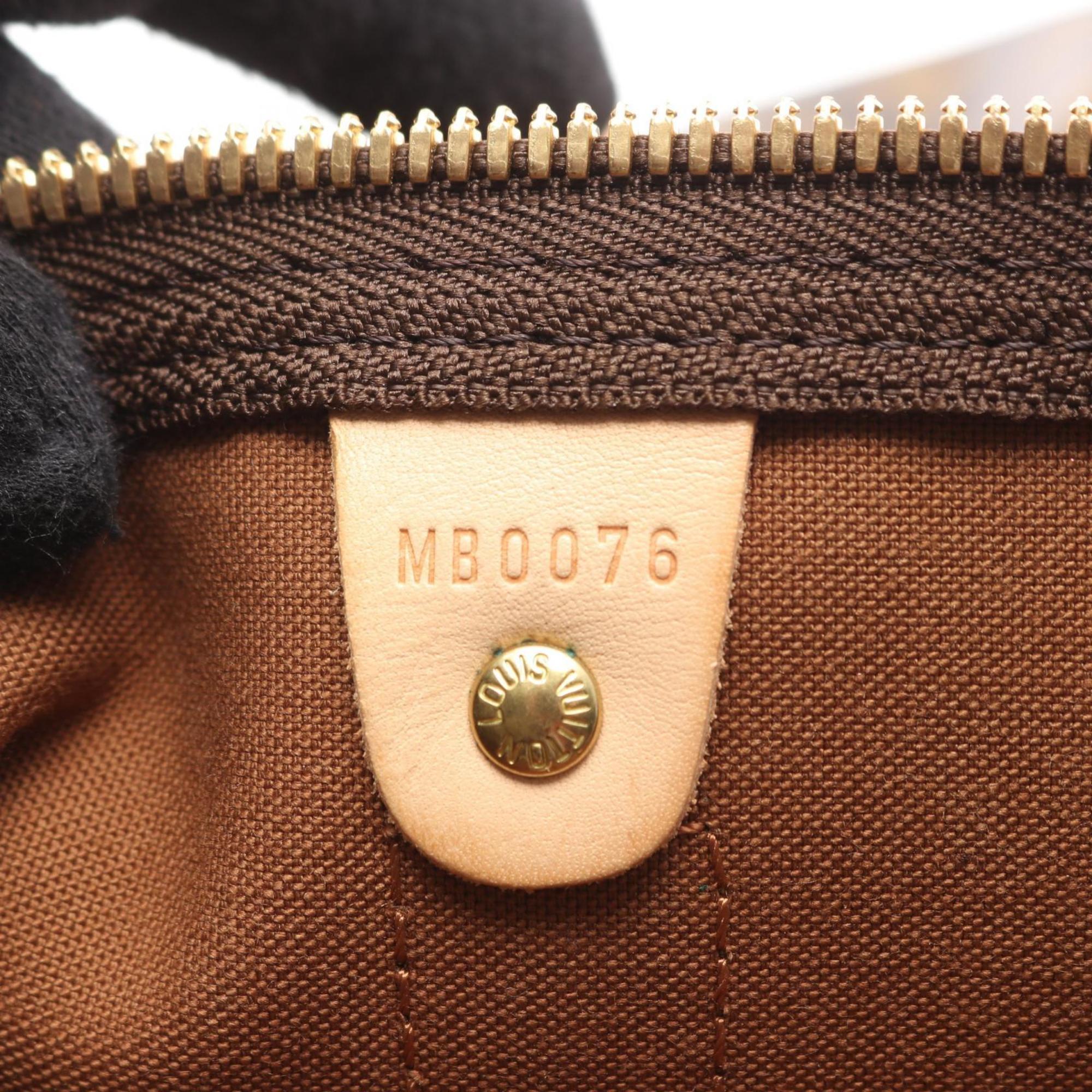 Louis Vuitton Keepall Bandouliere 55 Boston Bag, Coated Canvas and Leather, Monogram, Men's Women's, Brown, M41414