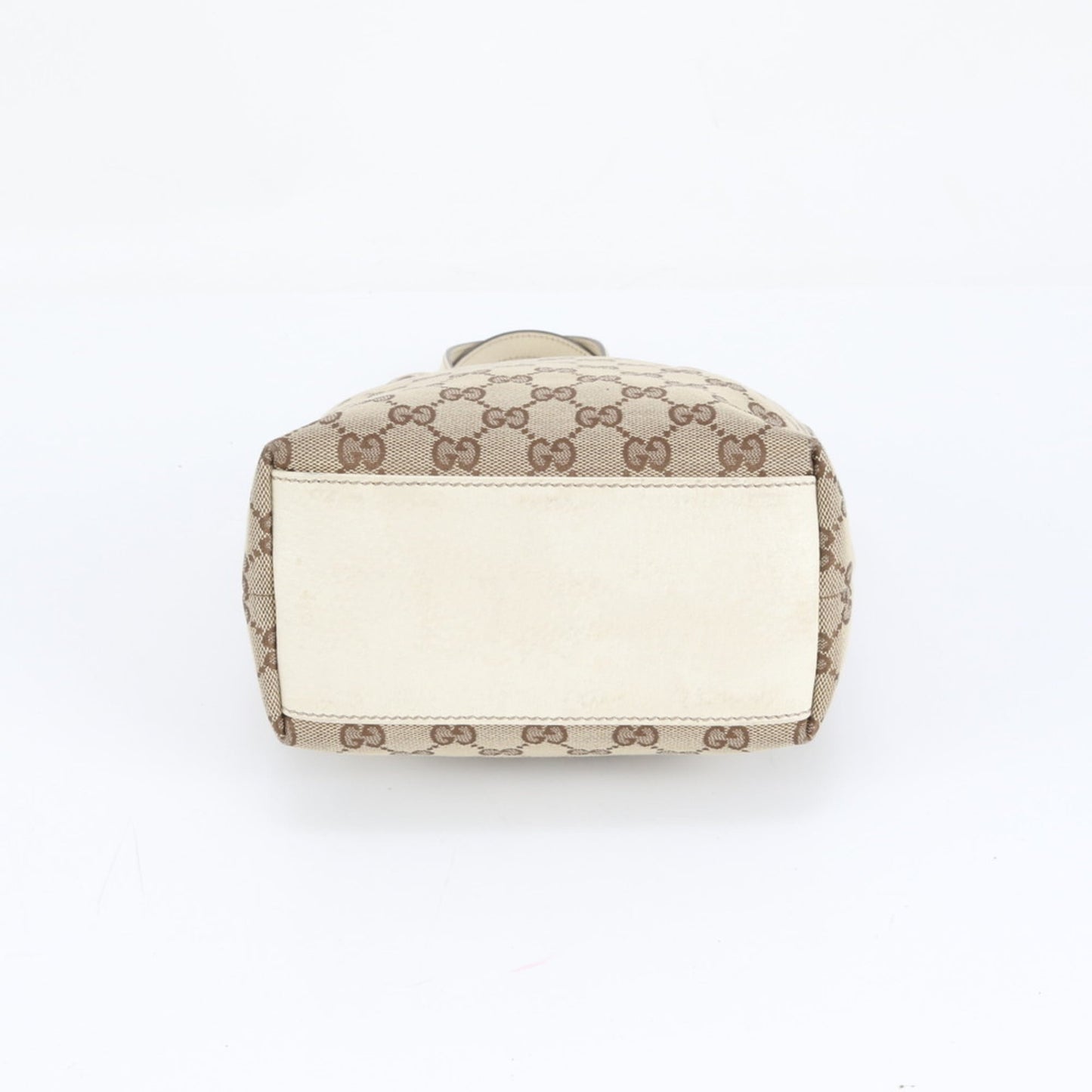 Gucci GG Canvas 153361 Leather Tote Bag Shoulder Handbag Women's