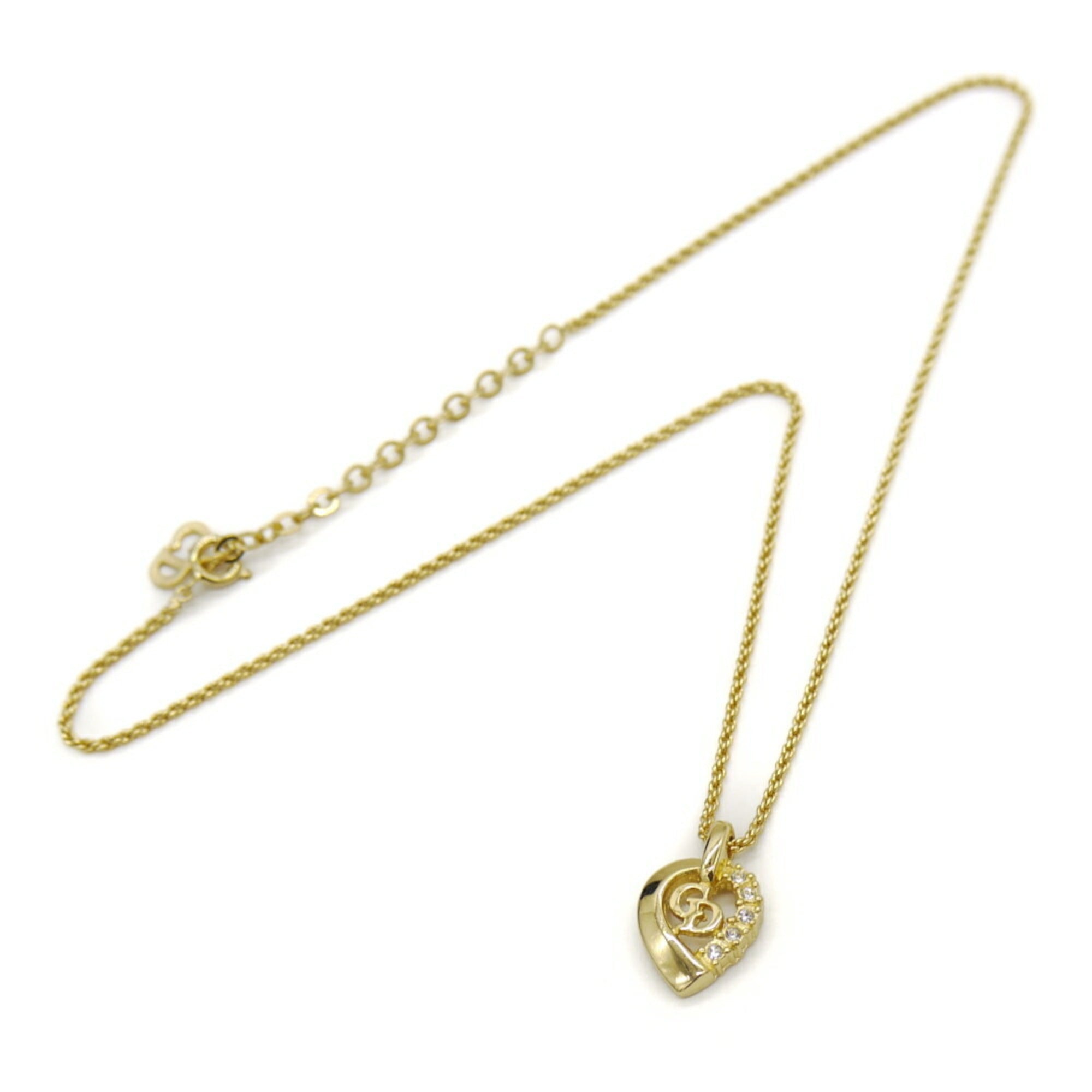 Christian Dior pendant necklace rope chain