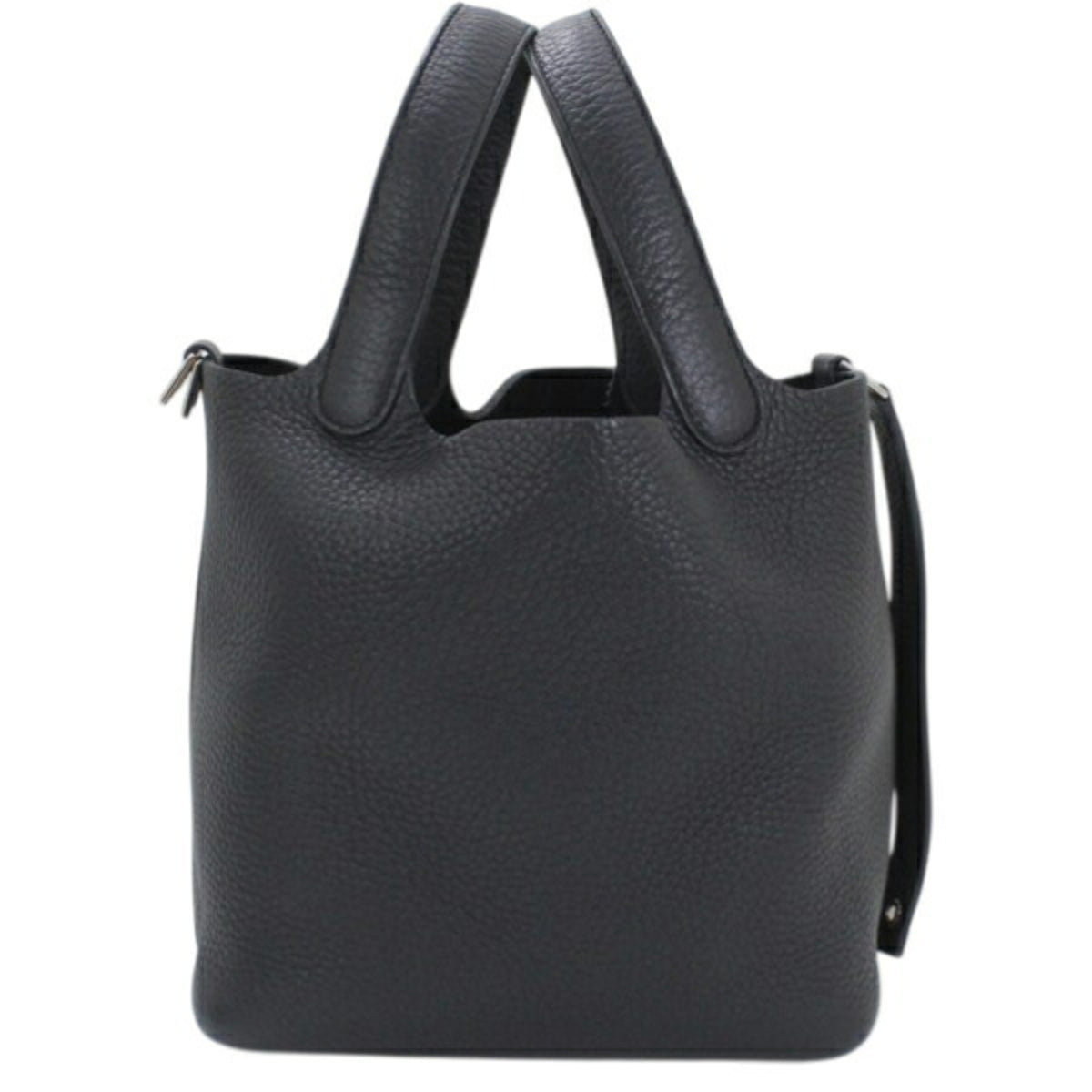Hermes Picotin Lock PM 18 Handbag, Black, Taurillon Clemence Leather, HERMES Tote Bag, Women's T6165 — Like New