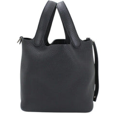 Hermes Picotin Lock PM 18 Handbag, Black, Taurillon Clemence Leather, HERMES Tote Bag, Women's T6165 — Like New
