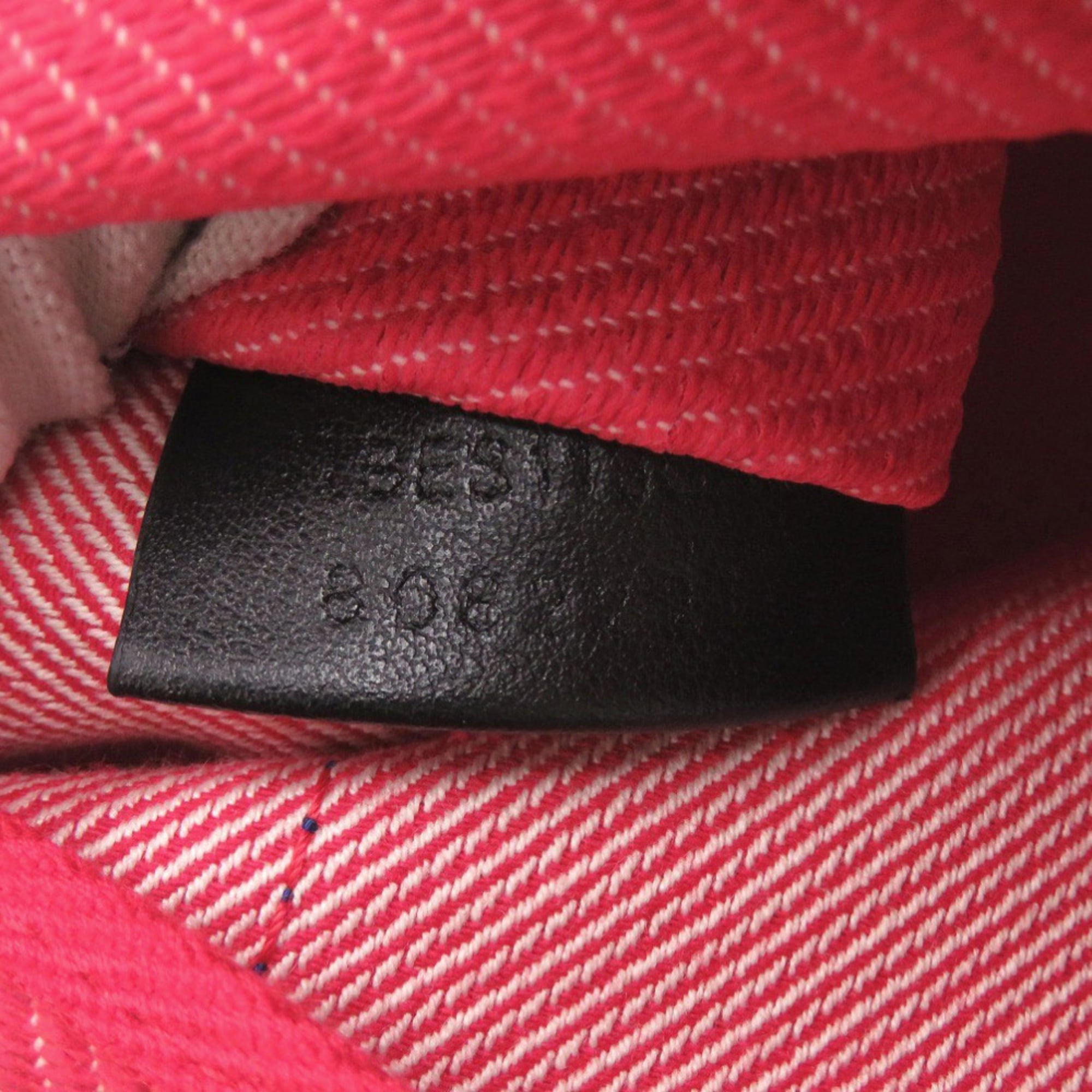 Like new Burberry 8082221 Canvas Red Clutch Bag Pouch 1002 BURBERRY — Like New
