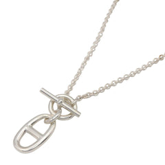 Hermes Chaine d'Ancre Amulette Necklace, Sterling Silver 925, Tone, 9.8g — Like New