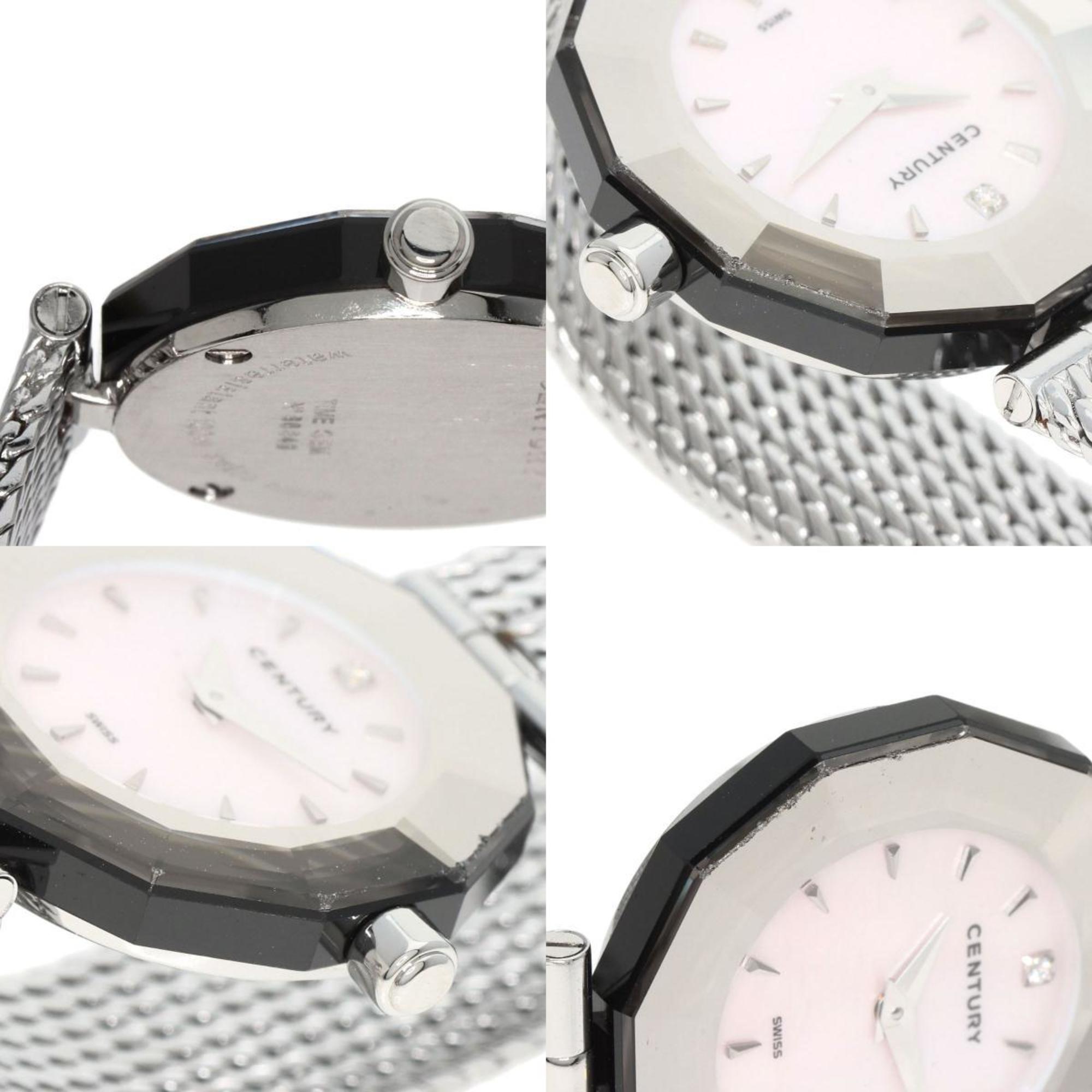 Century Primetime Watch Stainless Steel SS Ladies CENTURY — Very Good