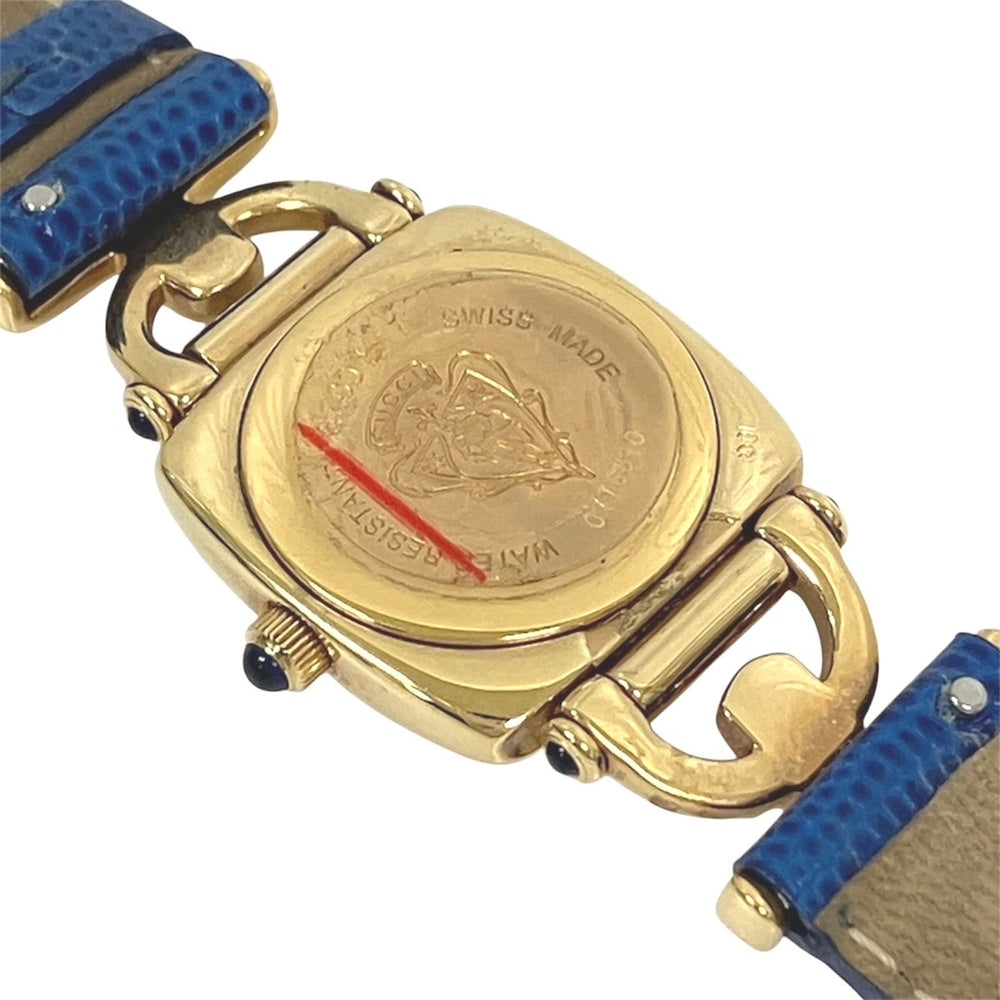 Gucci GUCCI watch, total weight 24g, stainless steel, genuine leather strap, quartz movement, white dial, 6300L — Good