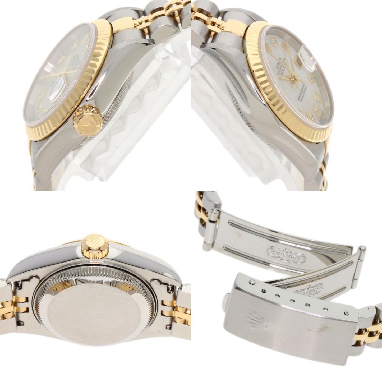 Rolex 79173NG Datejust 10P Diamond Watch Stainless Steel SSxK18YG Ladies ROLEX