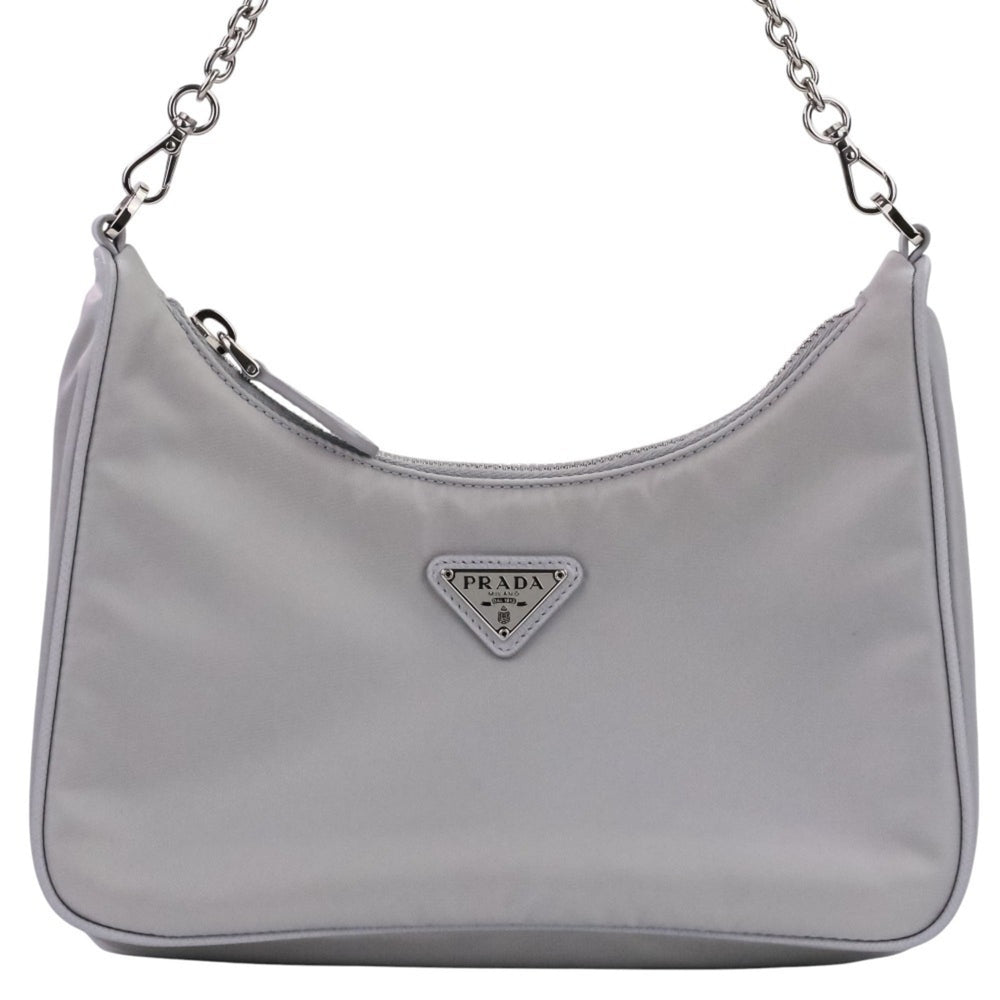 PRADA RE-NYLON Re-Edition 2005 Shoulder Bag 1BH204 Light Blue Women's — Like New