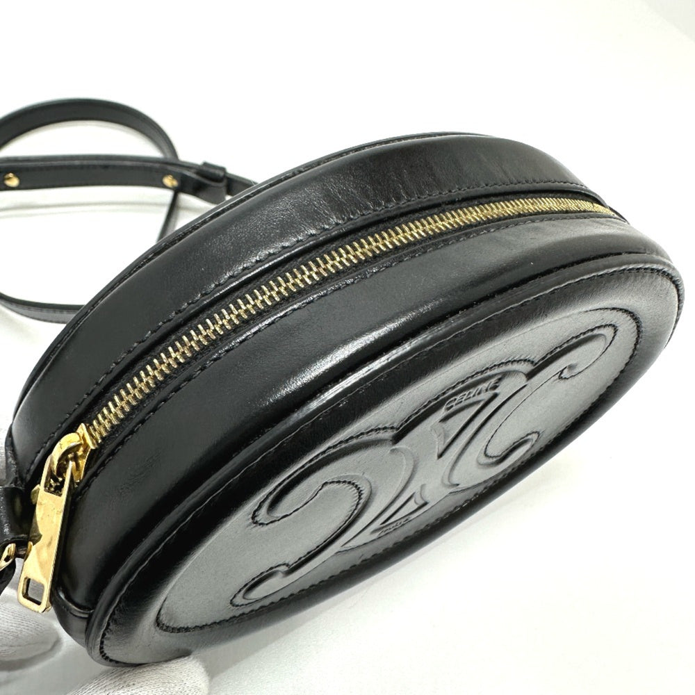 CELINE Triomphe crossbody bag Shoulder Bag Black — Like New